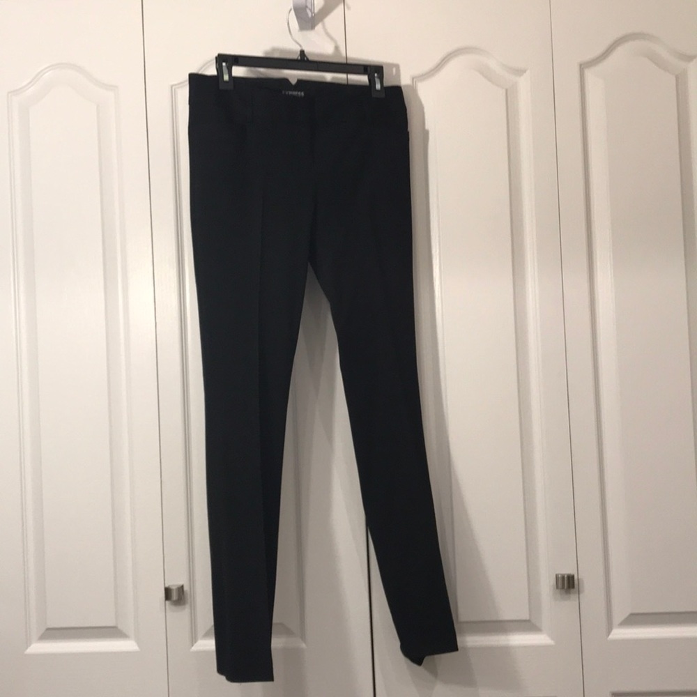 Express black straight leg columnist dress pants